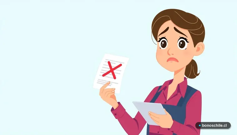 Joven revisando documento con error en actualización del Registro Social de Hogares